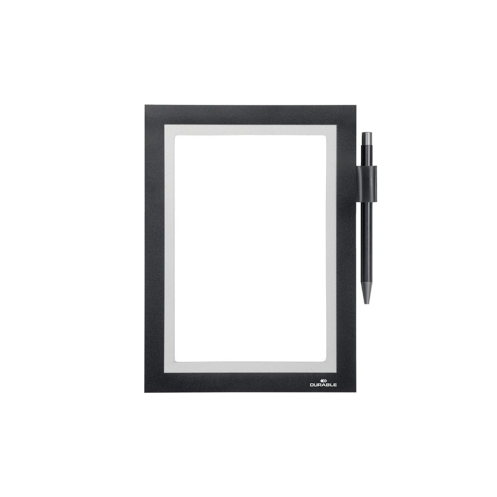 Infókeret A5, öntapadó hátlap, mágneses záródás Duraframe® Note fekete kép