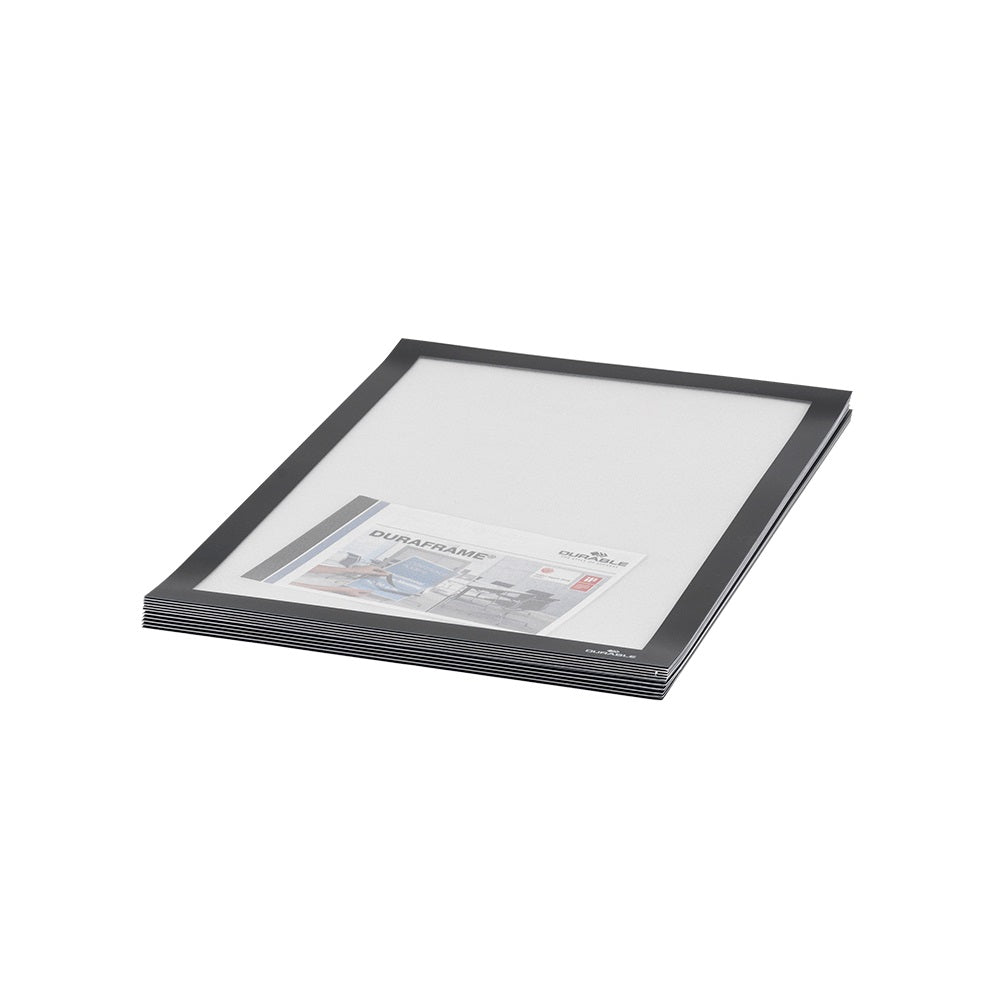Infókeret A4, XXL csomag, 10 db/doboz, Durable Duraframe® fekete kép