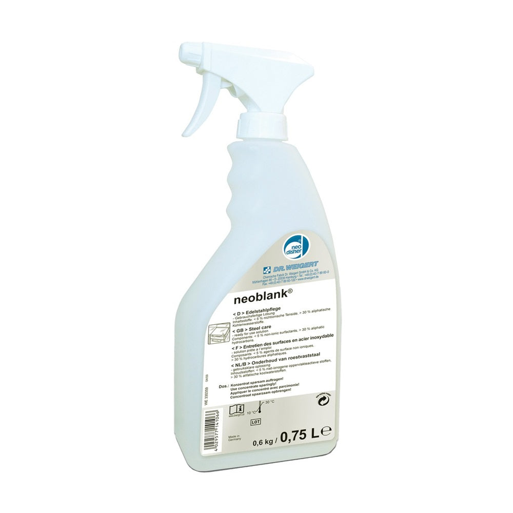 Inox/nemesacél tisztító/ápolószer szórófejes 750 ml Neoblank kép