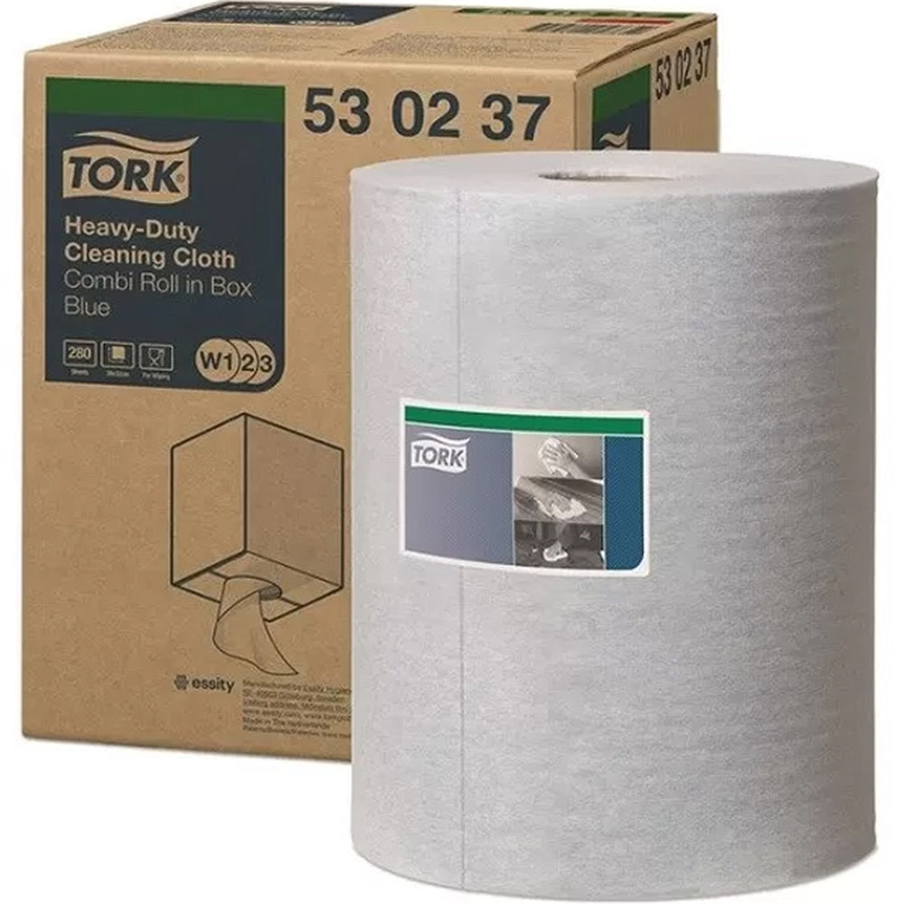 Ipari törlő tekercses nagyteljesítményű kombi 106 m/tek 1 tek/doboz W1/W2/W3 TORK_530237 kék kép