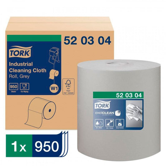 Ipari törlő tekercses többfunkciós 361 m/ 950 lap / tekercs 1 tek/karton W1 Tork_520304 szürke kép