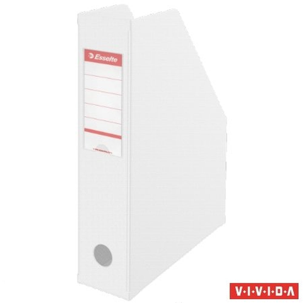 Iratpapucs 7cm, PVC/karton összehajtható Esselte Vivida fehér kép