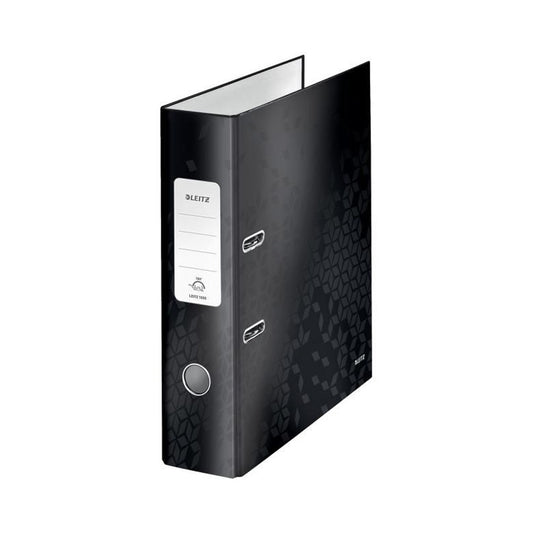 Iratrendező A4, 8cm, karton Leitz 180 Wow fekete kép