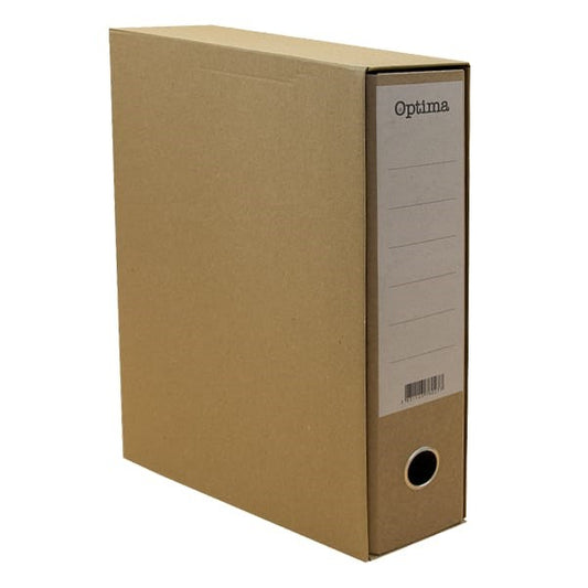 Iratrendező tokos OPTIMA A/4 80 mm natúr