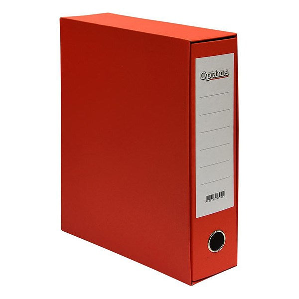 Iratrendező tokos OPTIMA A/4 80 mm piros