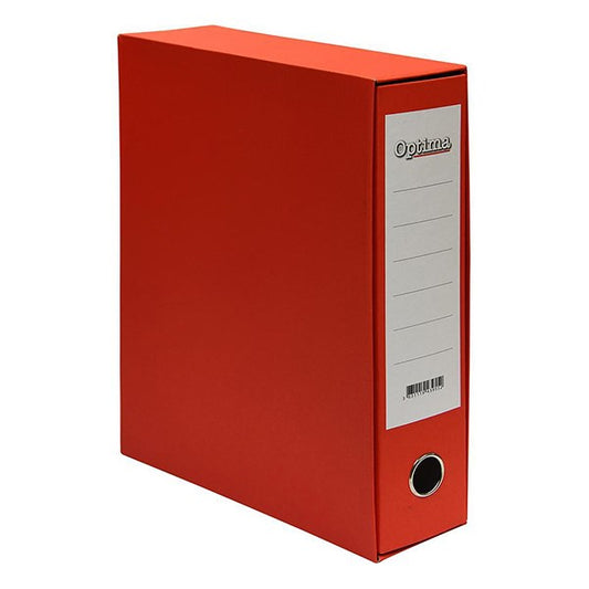 Iratrendező tokos OPTIMA A/4 80 mm piros