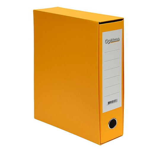 Iratrendező tokos OPTIMA A/4 80 mm sárga