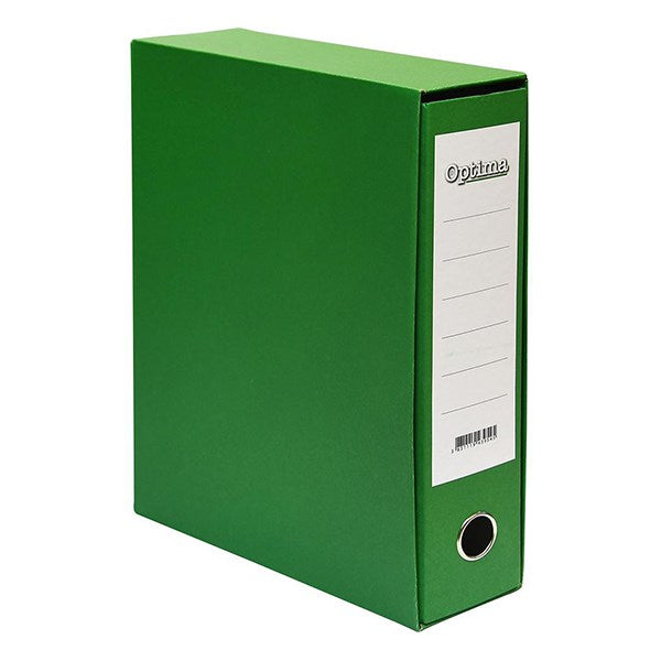 Iratrendező tokos OPTIMA A/4 80 mm zöld
