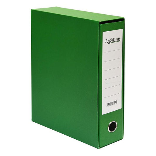 Iratrendező tokos OPTIMA A/4 80 mm zöld
