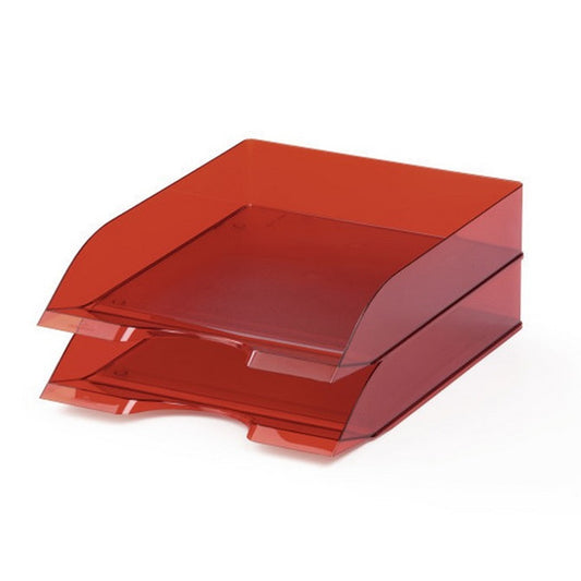 Irattálca Durable Basic, áttetsző piros kép