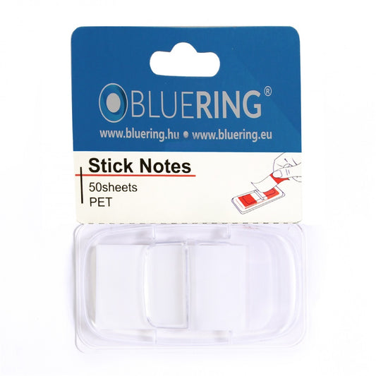 Jelölőcímke 25x45mm, 50lap, műanyag Bluering® fehér kép