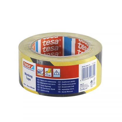 Jelölőszalag 50mmx33m Tesa fekete/sárga kép