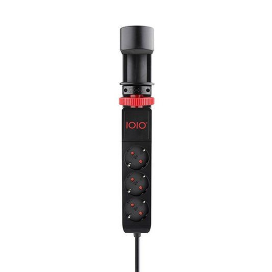 Kábel hosszabbító IOIO asztalhoz rögzíthető 3 aljzat 1,5m, 2xUSB-A, 1xUSB-C fekete