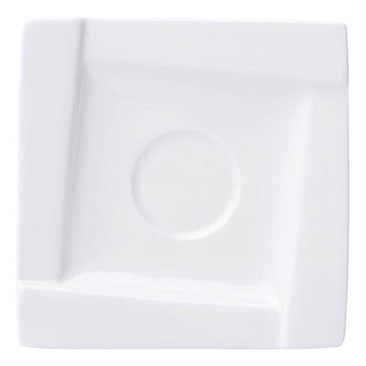 Kávéscsésze alj AMBITION Kubiko fehér 11,5 cm 6 darabos