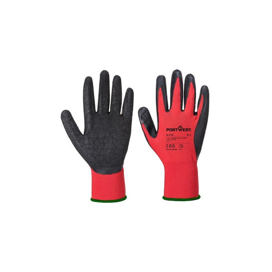 Kesztyű latex mártott Portwest piros 10-es kép
