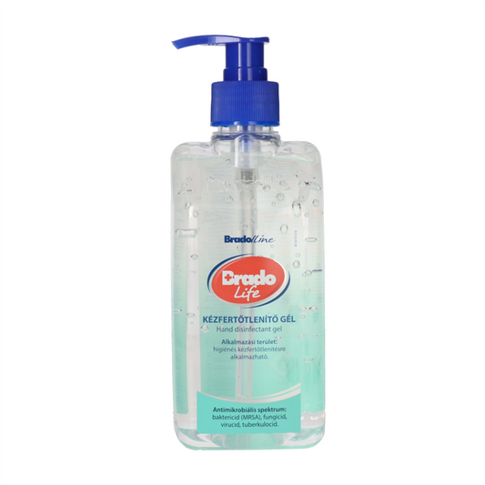 Kéz- és bőrfertőtlenítő gél pumpás 500 ml Classic Bradolife kép