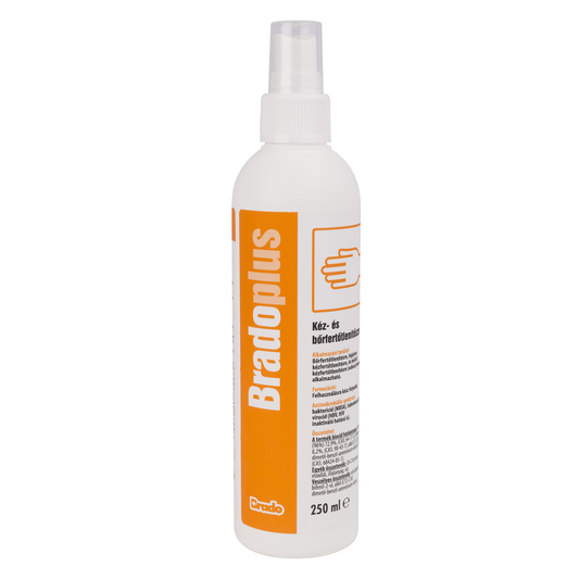 Kéz- és bőrfertőtlenítő pumpás 250 ml BradoPlus kép