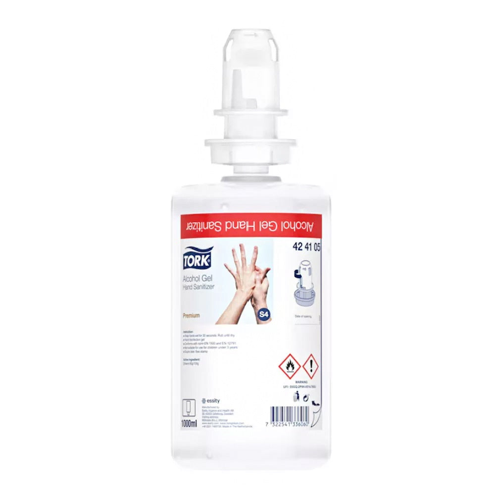 Kéz- és bőrfertőtlenítő gél 1 liter alkoholos S4 Tork_424105 kép
