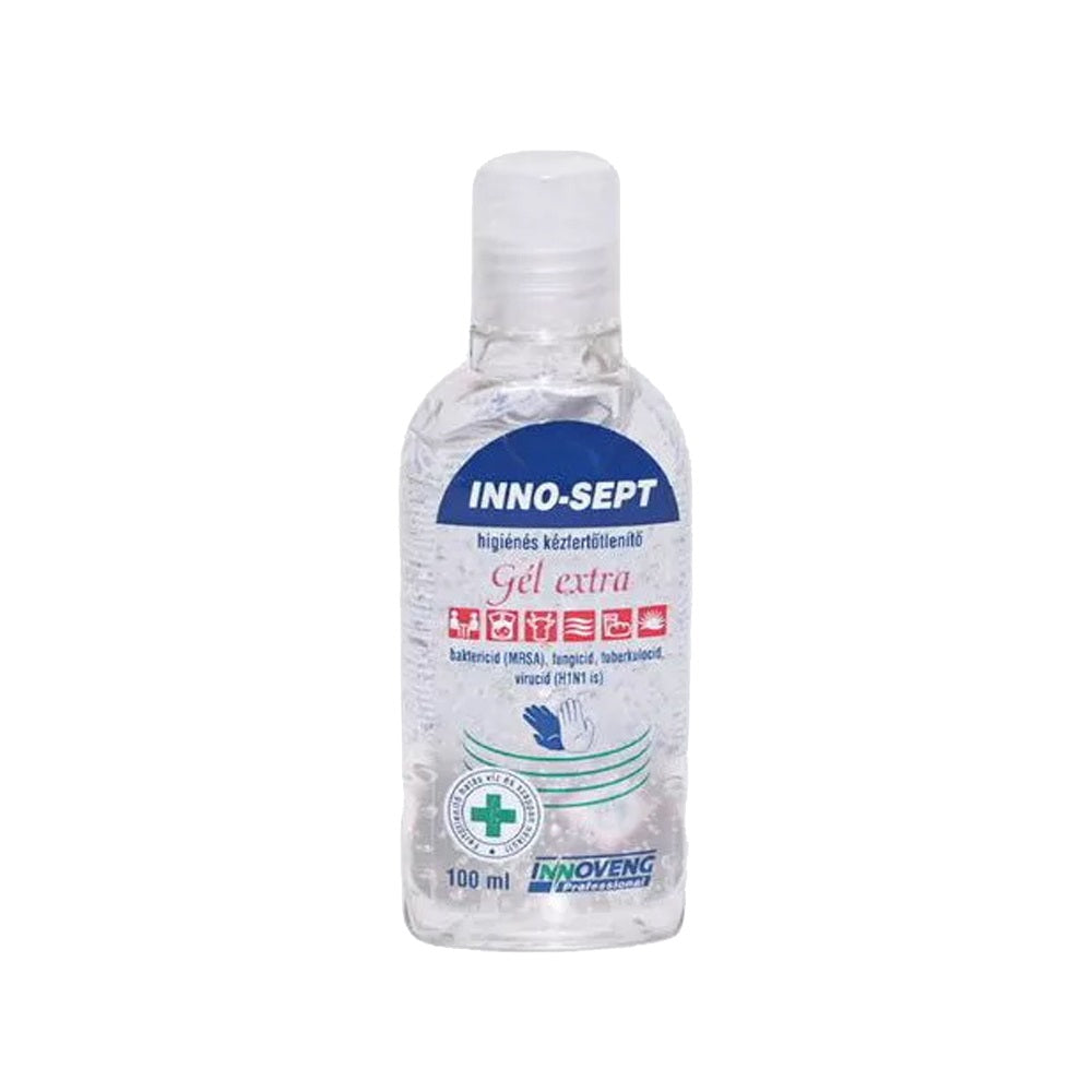 Kéz- és bőrfertőtlenítő gél kupakkal 100 ml INNO SEPT GÉL EXTRA kép