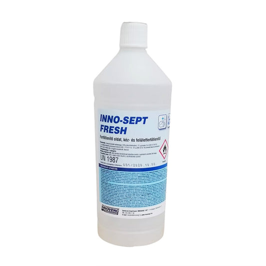 Kéz- és felületfertőtlenítő oldat kupakkal 1 liter Inno-Sept Fresh kép