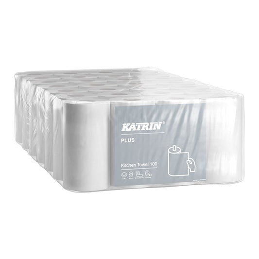 Kéztörlő tekercses KATRIN Plus Kitchen 11 cm 97 lap  4 tekercses 2 rétegű