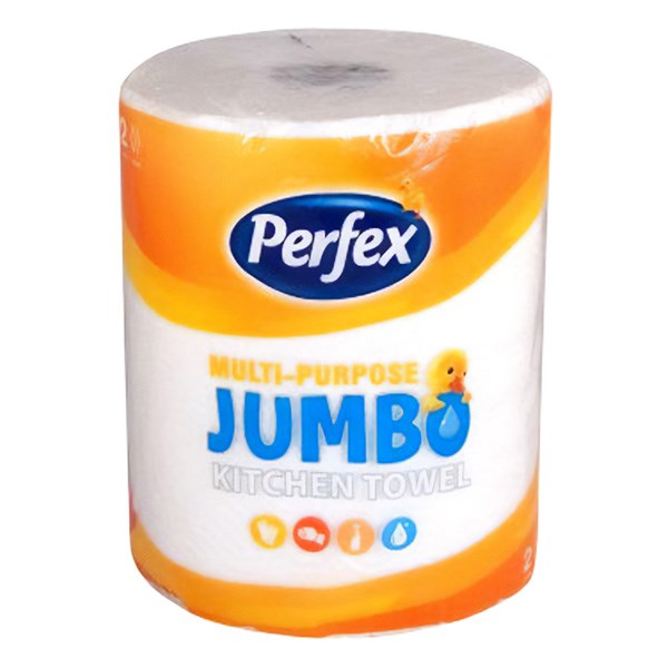 Kéztörlő tekercses háztartási PERFEX Boni Jumbo1 tekercses  2 rétegű