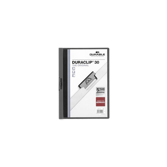 Klip mappa 30lap Durable Duraclip®, antracit kép