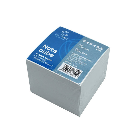 Kockatömb 8x8x6,5cm, ragasztás nélküli, 80% fehérség Bluering® fehér kép