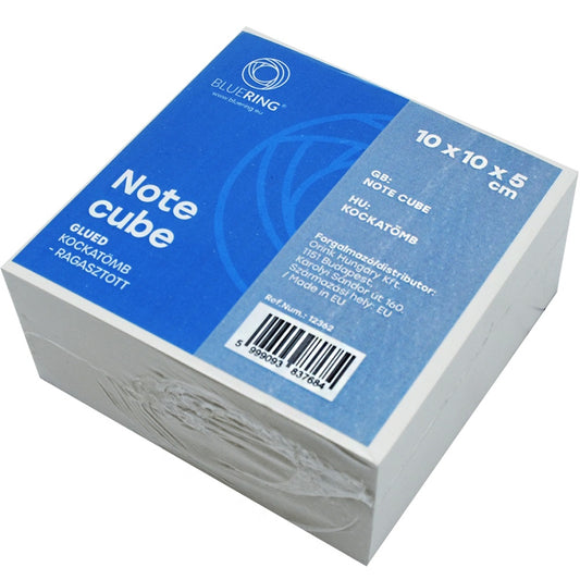 Kockatömb ragasztott 10x10x5cm, Bluering® fehér kép