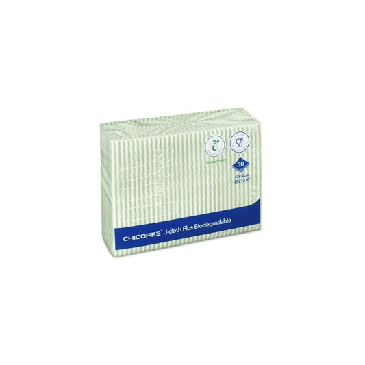 Törlőkendő eldobható konyhai 50 db/csomag J-Cloth Plus Chicopee zöld kép