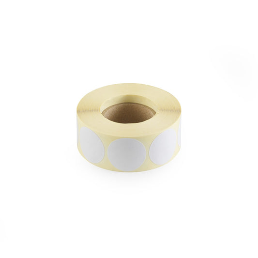 Etikett címke, 30mm, körcímke tekercses 1000 db/tekercs fehér kép