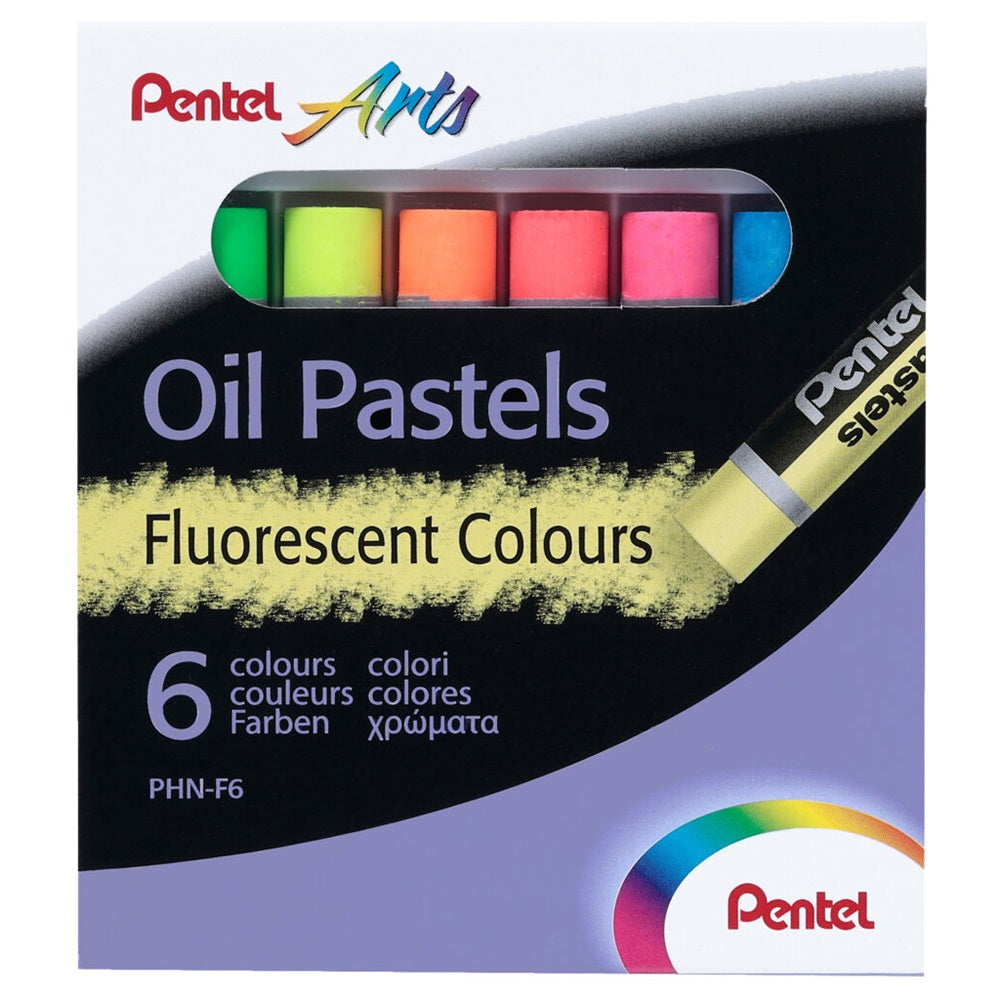 Kréta olajpasztell készlet, PHN-F6 Pentel, 6 klf., fluoreszkáló kép