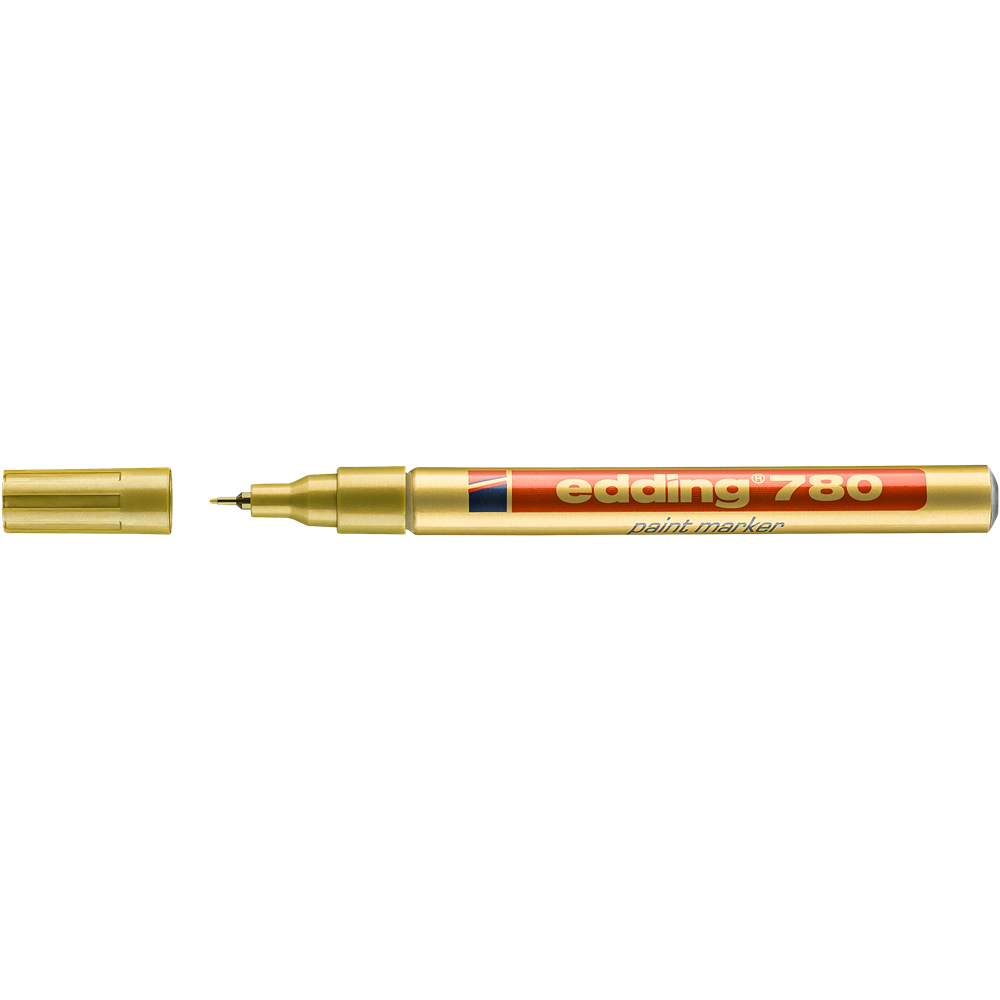 Lakkmarker 0,8mm, kerek Edding 780 arany kép