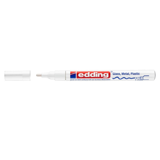 Lakkmarker 1-2mm, kerek Edding 751 fehér kép