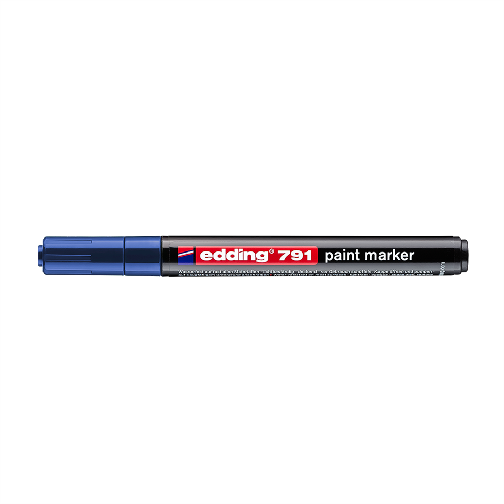 Lakkmarker 1-2mm, kerek Edding 791 kék kép