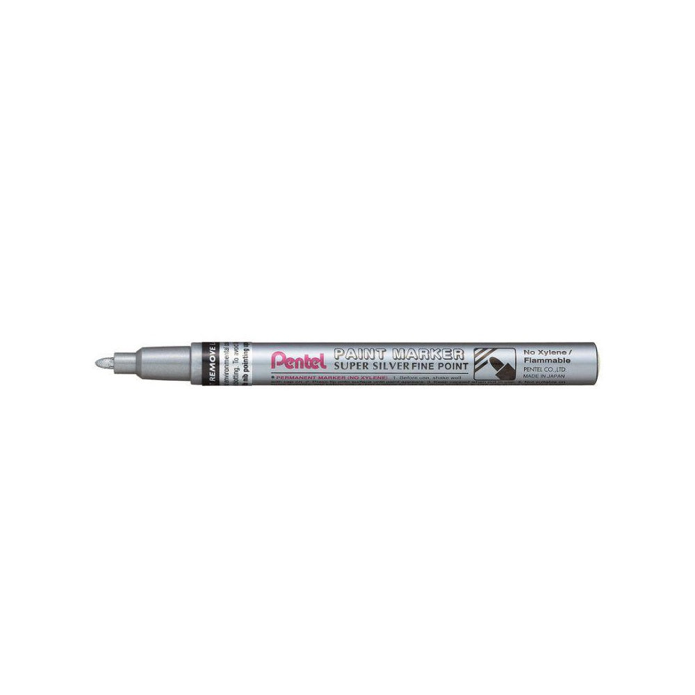 Lakkmarker 1,5mm, kerek Pentel ezüst kép