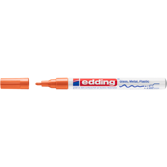 Lakkmarker 1-2mm, kerek Edding 751 narancs kép