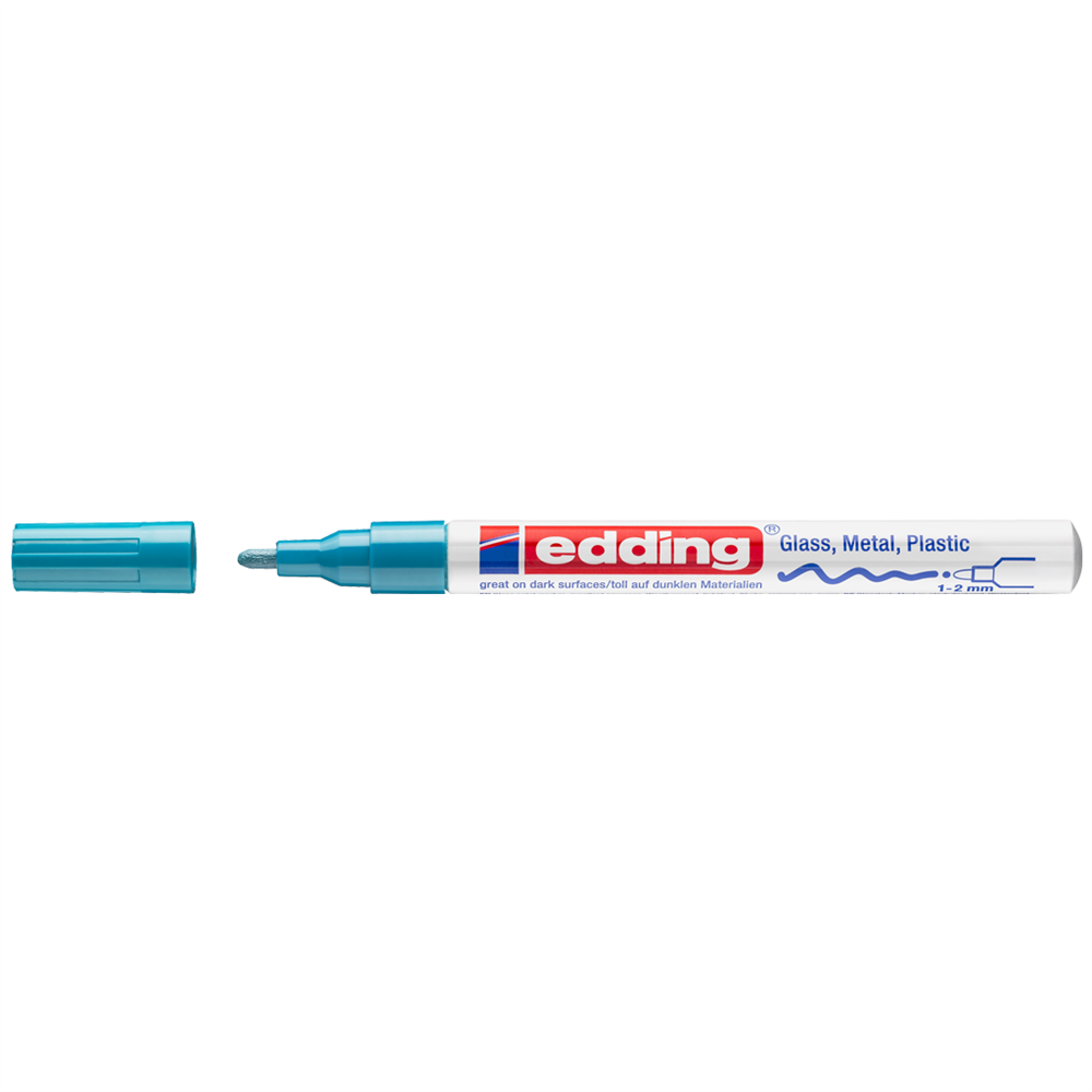 Lakkmarker 1-2mm, kerek Edding 751 világoskék kép