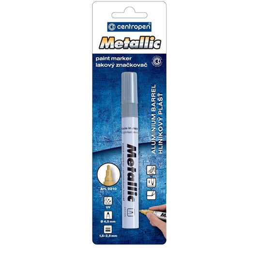 Lakkmarker 1,5-2,5mm, kerek hegy Centropen 9210 ezüst kép