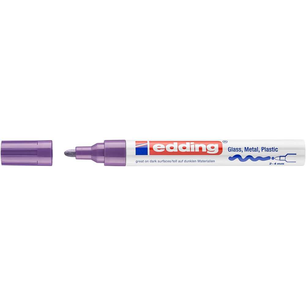 Lakkmarker 2-4mm, kerek Edding 750 lila kép
