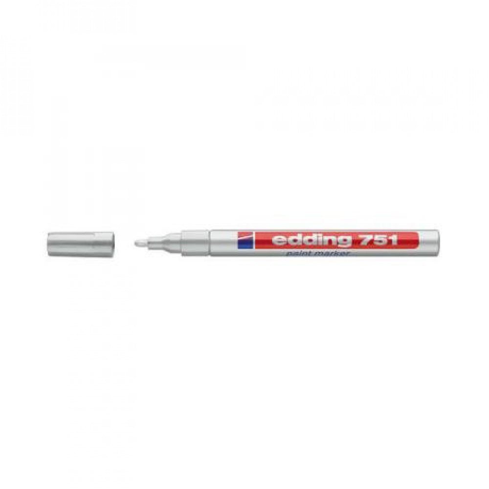 Lakkmarker 1-2mm, kerek Edding 751 ezüst kép