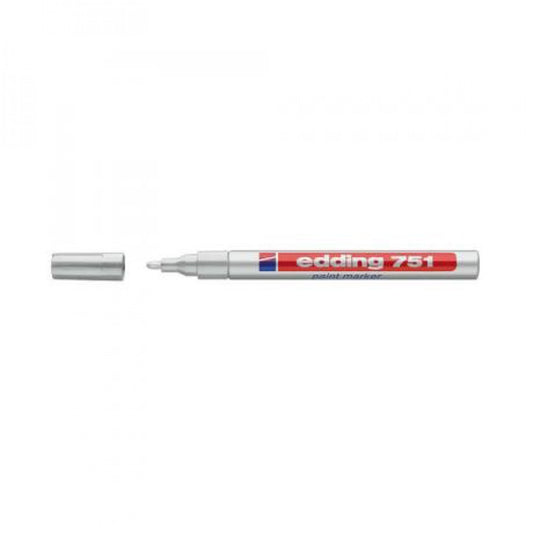 Lakkmarker 1-2mm, kerek Edding 751 ezüst kép