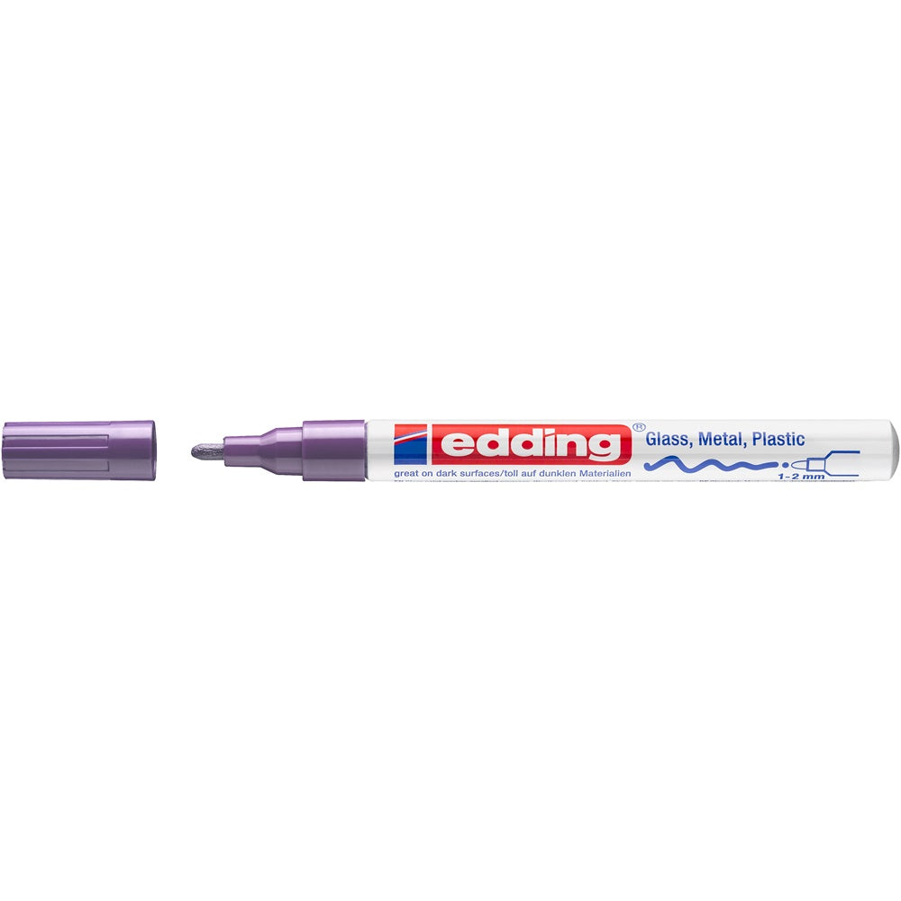 Lakkmarker 1-2mm, kerek Edding 751 lila kép