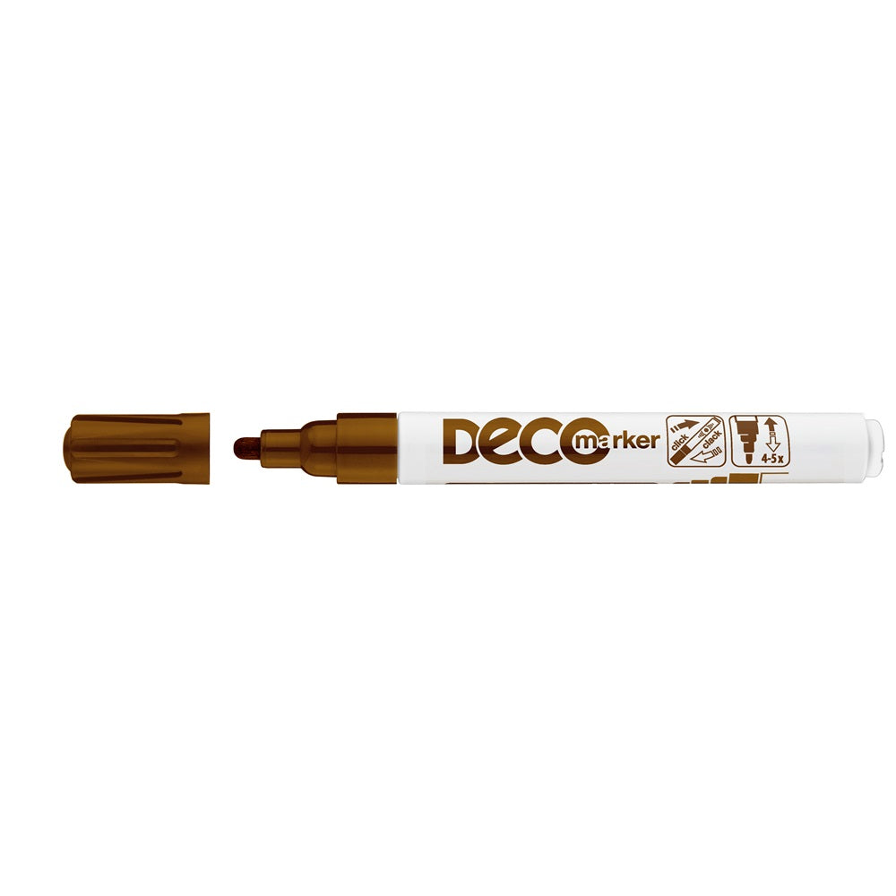 Lakkmarker, decomarker 2-4mm, kerek Ico barna kép