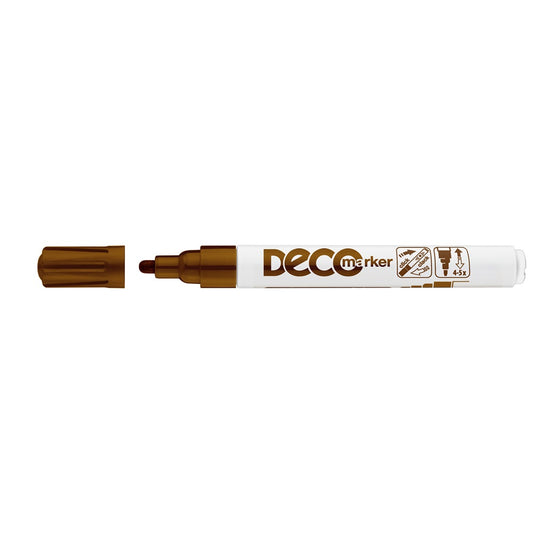 Lakkmarker, decomarker 2-4mm, kerek Ico barna kép