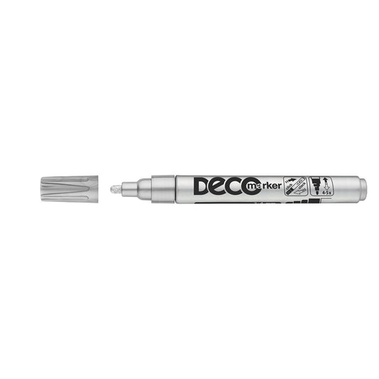 Lakkmarker, decomarker 2-4mm, kerek Ico ezüst kép