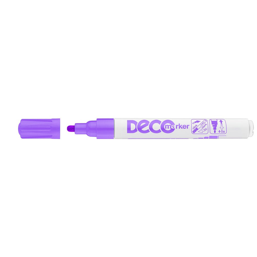 Lakkmarker, decomarker 2-4mm, kerek Ico lila kép