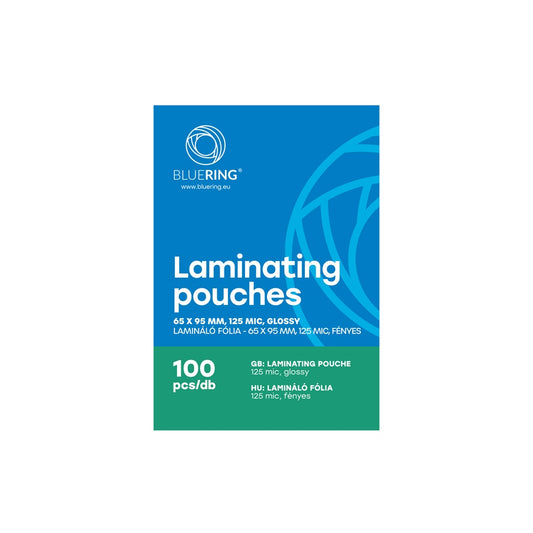 Lamináló fólia 65x95mm, 125 micron 100 db/doboz, Bluering® kép