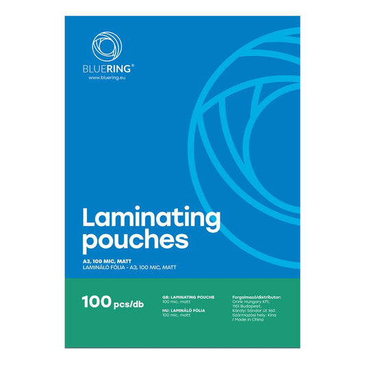 Lamináló fólia A3, 100 micron matt 100 db/doboz, Bluering® kép