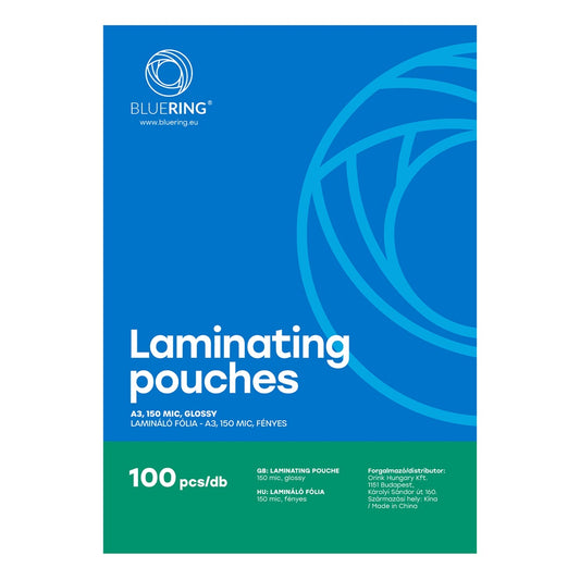 Lamináló fólia A3, 150 micron 100 db/doboz, Bluering® kép